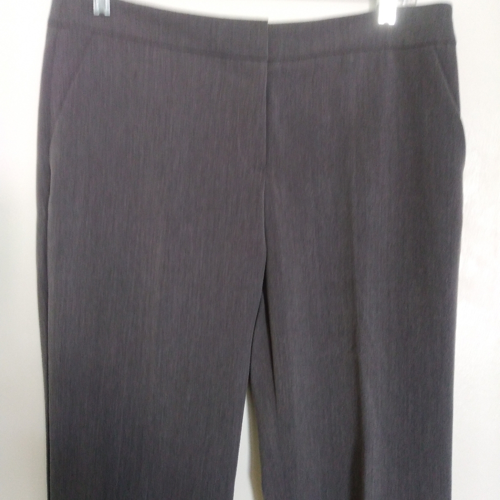 NWT Anne Klein dark grey heather the founder wide leg size 6 - Picture 3 of 12